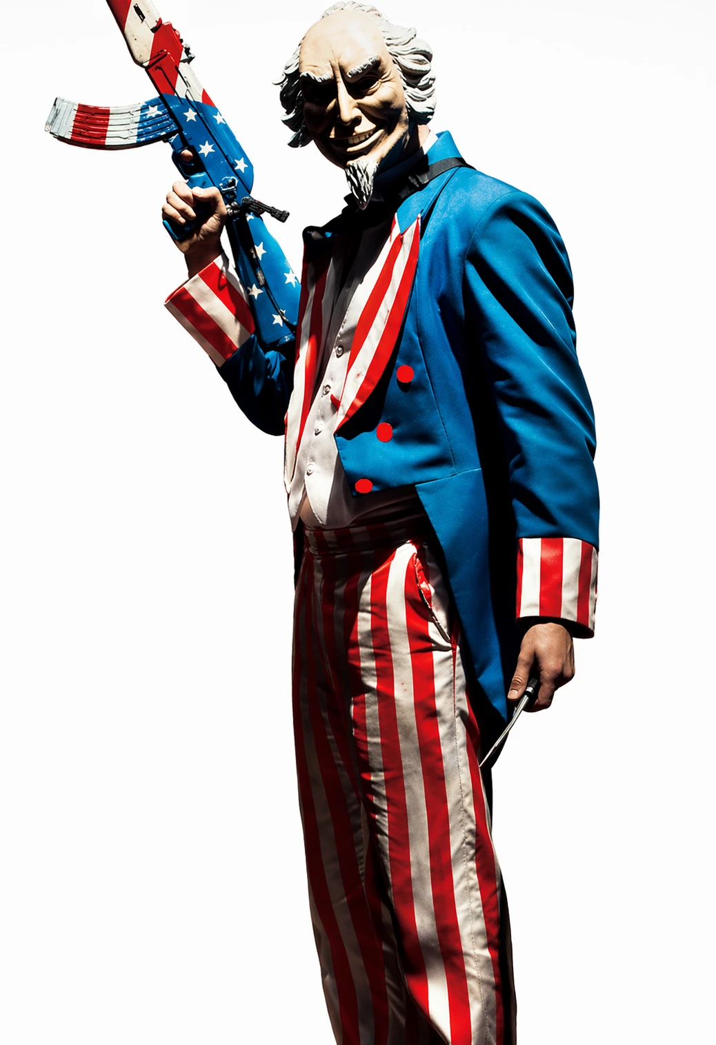 Uncle Sam Costume Suit The Purge Election Night Red White Blue Patriotic Outfit