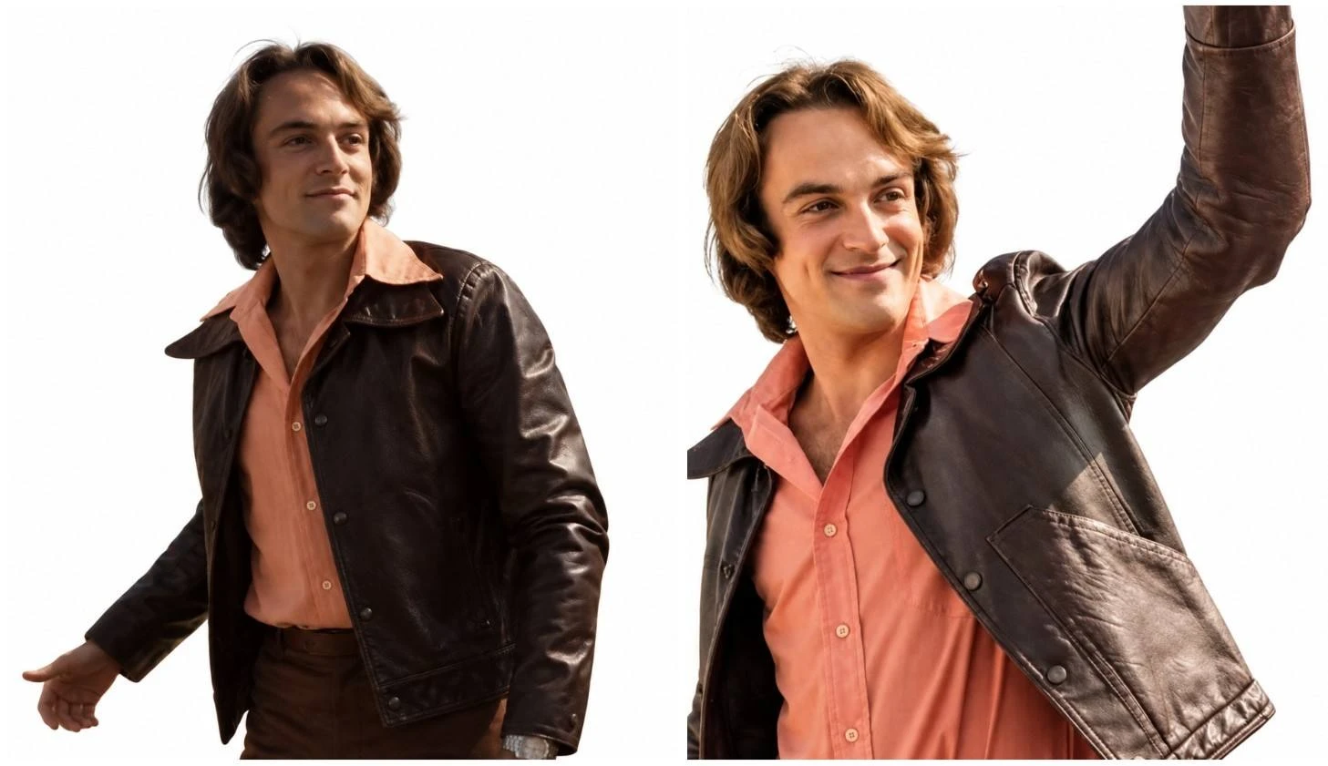 Neil Webb Dark Brown Leather Jacket from Villeneuve Rise of a Champion 2026