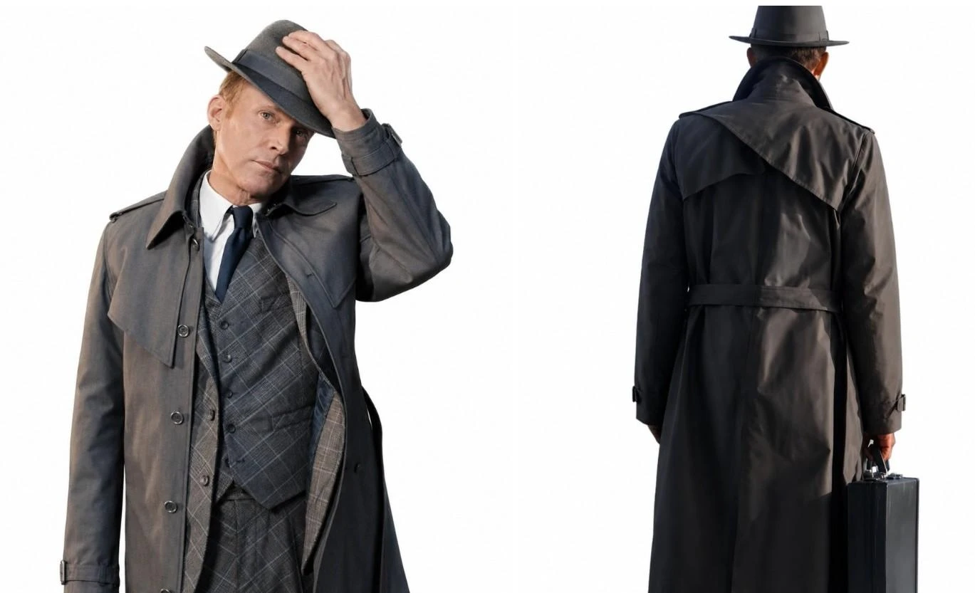 Paul Bettany VisionQuest 2026 Grey Long Trench Coat