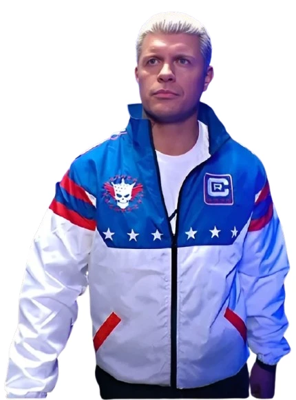 Wrestler Cody Rhodes Stars and Stripes Jacket Wrestler Cody Rhodes Stars and Stripes Jacket