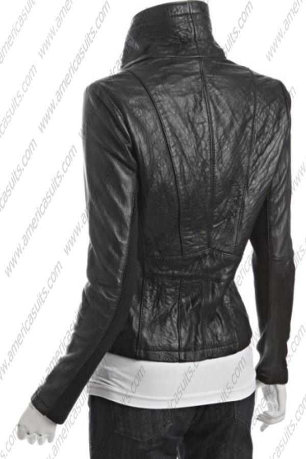 asymmetrical leather jacket