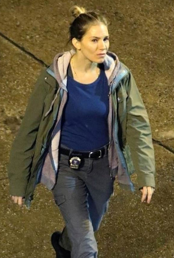 21 Bridges Sienna Miller Green Jacket 21-bridges-Cotton-Sienna-Miller-Jacket