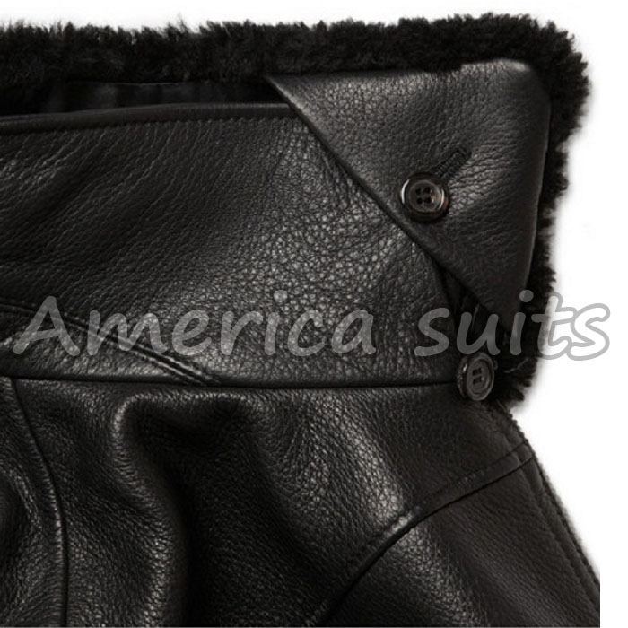 Leather Bomber Jacket with Fur Leather Bomber Jacket with Fur