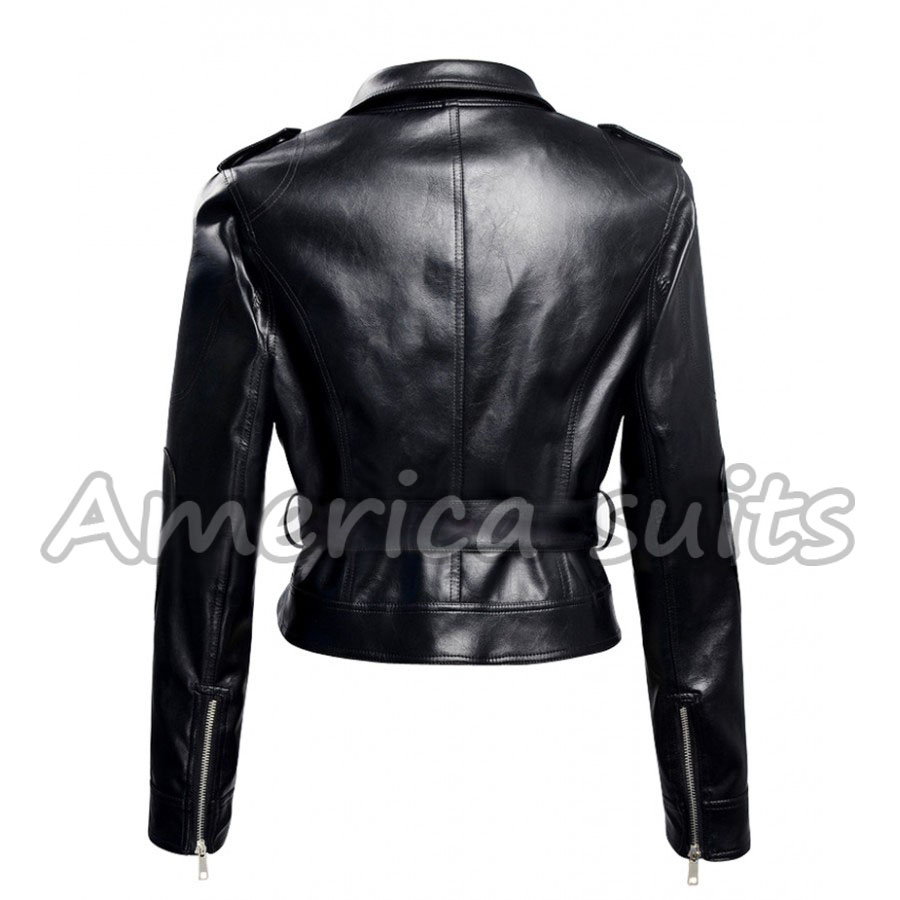 Emilia Clarke Terminator Genisys Black Jacket