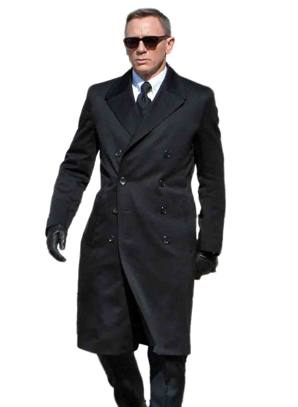 James Bond Spectre Navy Blue Great coat James Bond Spectre Navy Blue Greatcoat