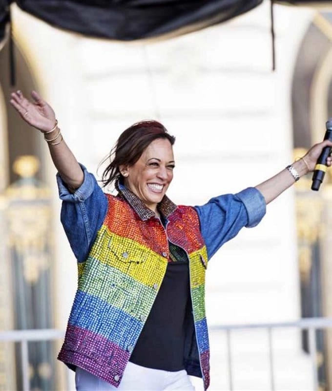 Kamala Harris Rainbow Denim Rainbow Jacket Kamala Harris Rainbow Denim Rainbow Jacket