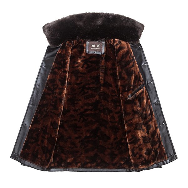 Mens Velvet Plus Warm stylish Leather Jacket Mens_Winter_Velvet_Plus_Thick_Warm_Stylish_Motor_PU_Leather_Jackets_Large_Fur_Co