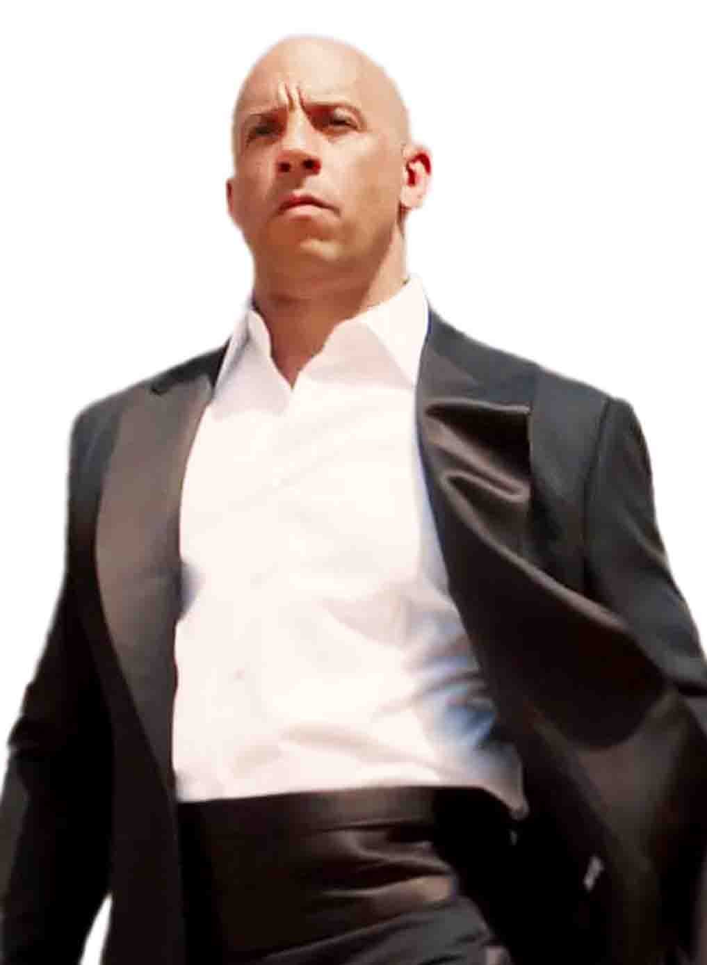 Vin Diesel Furious 7 Peak Lapel Tuxedo