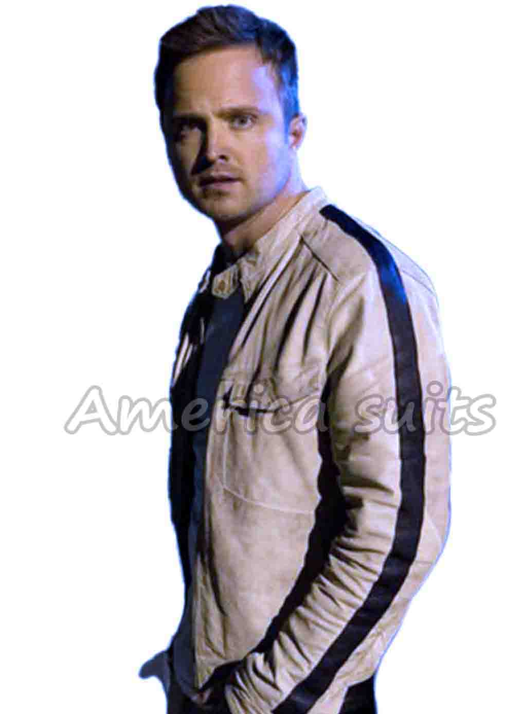 Aaron Paul Need For Speed White Jacket Aaron Paul Jacket