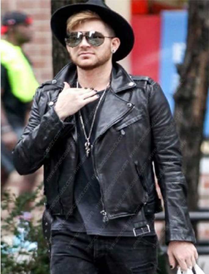 Adam Lambert Jacket Adam Lambert Black Leather Jacket