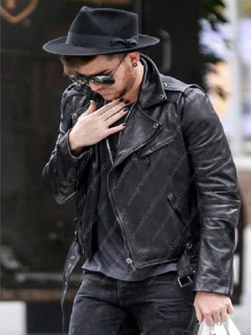Adam Lambert Jacket Adam Lambert Black Leather Jacket