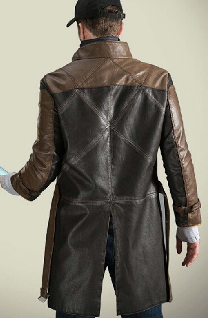 Watch Dogs Leather Coat Watch Dogs Aiden Pearce Leather Coat