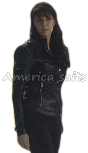 Amanda Tapping Jacket Amanda Tapping Sanctuary Black Jacket
