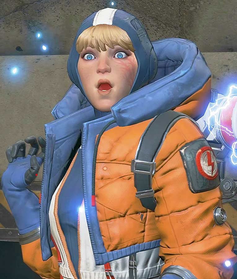 Apex Legends S02 Orange Cropped Jacket Apex Legends S02 Orange Cropped Jacket