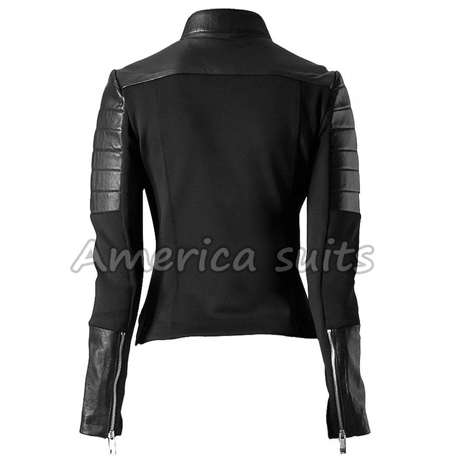 asymmetric women quilted biker leather jacket asymmetric women quilted biker leather jacket