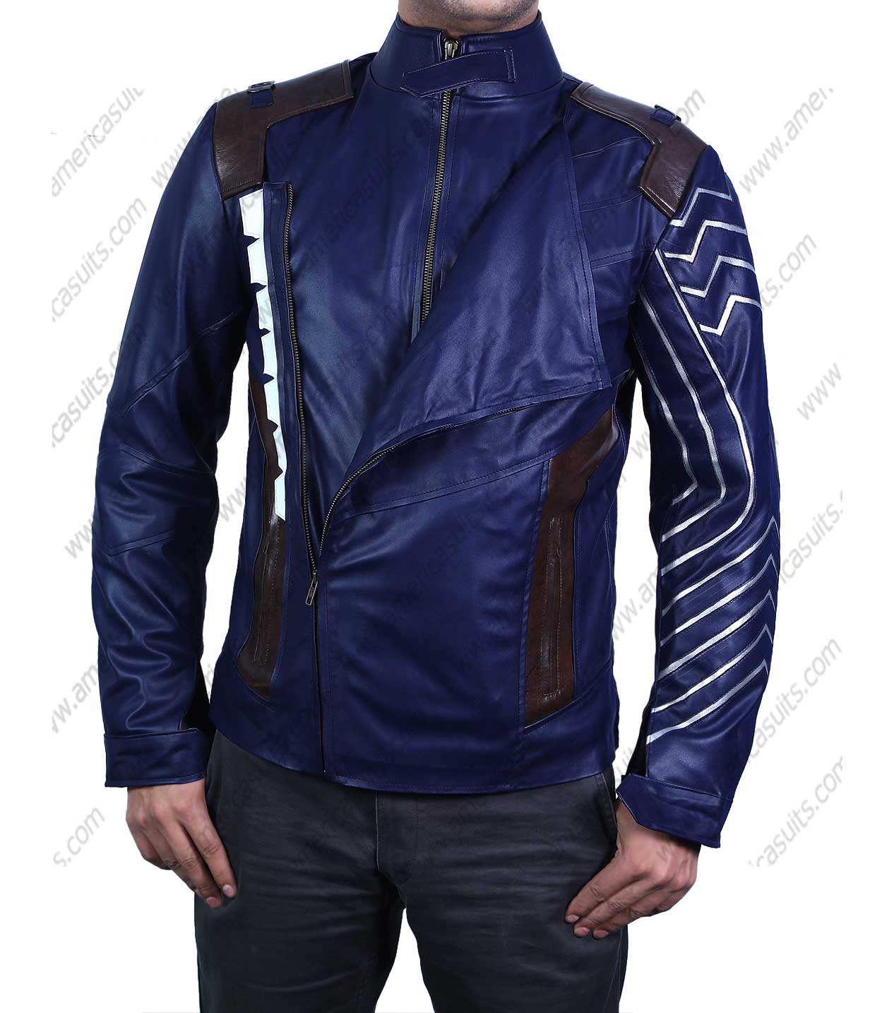 Avengers Bucky Barnes Winter Soldier Blue Jacket Avengers Bucky Barnes Winter Soldier Blue Jacket