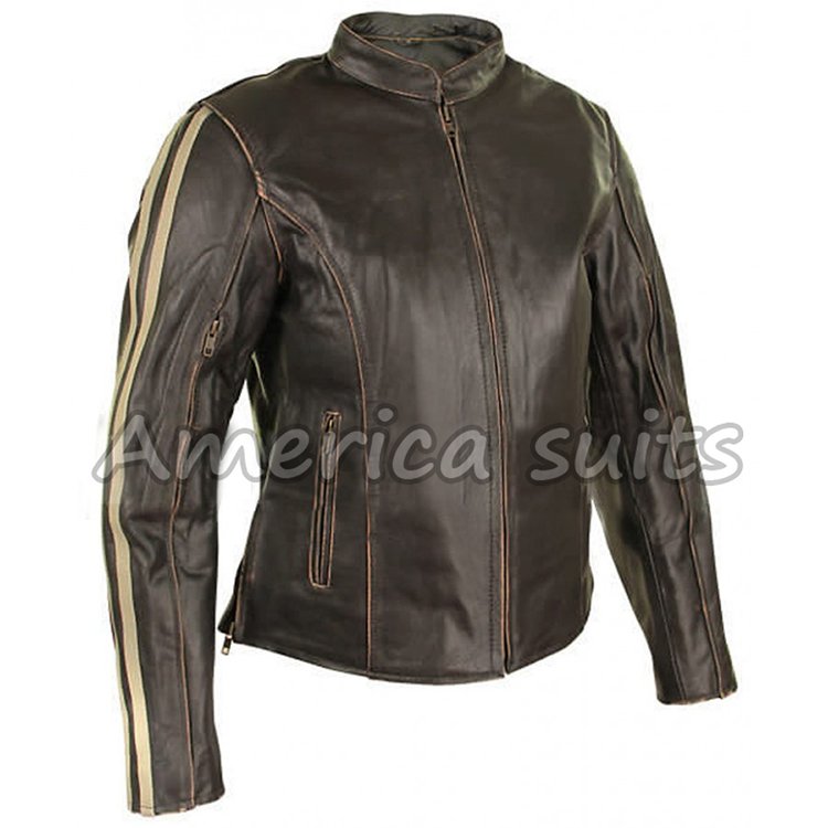 new cafe racer women leather jacket new cafe racer women leather jacket
