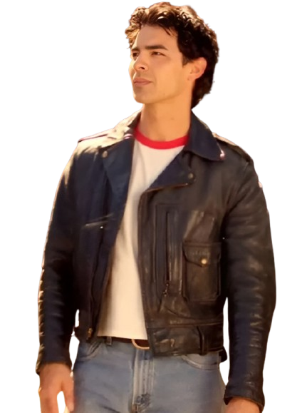 Camp Rock 3 Joe Jonas Black Leather Jacket Camp Rock 3 Joe Jonas Black Leather Jacket