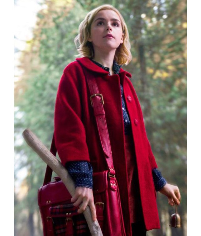Chilling Adventures of Sabrina Kiernan Shipka Coat chilling-adventures-of-sabrina-red-coat