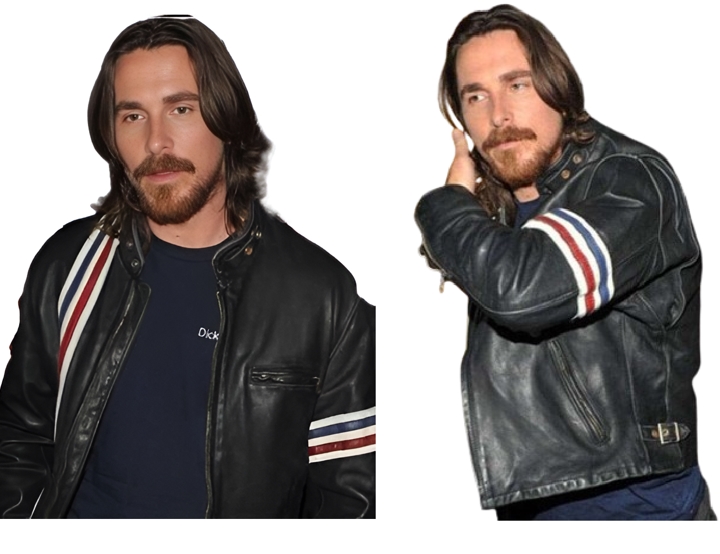 Christian Bale Black Leather Jacket Christian Bale Black Leather Jacket