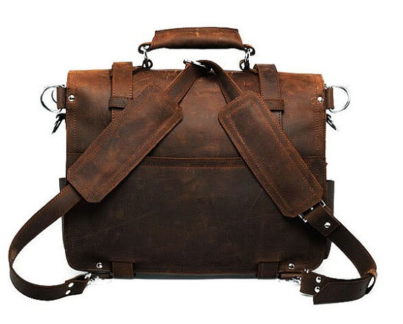 Crazy Horse Leather Bag Handmade leather-messanger-bag