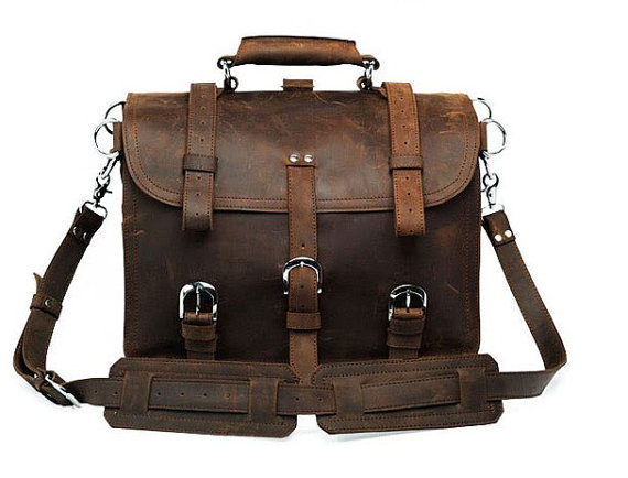 Crazy Horse Leather Bag Handmade messanger-bag