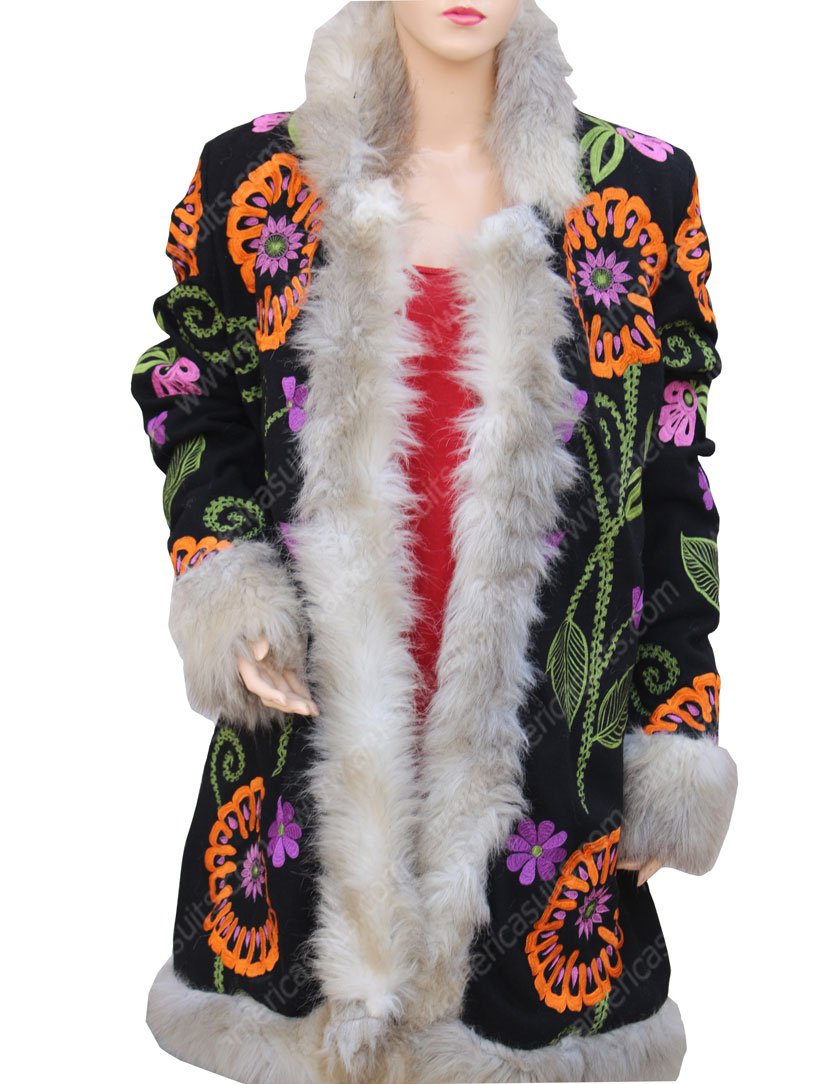 Darlene Alderson Mr. Robot Fur Coat Mr-Robot-Carly-Chaikin-Long-Coat
