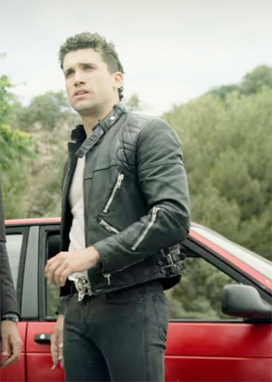 Money Heist Jamie Lorente Black Leather Jacket Money Heist Jamie Lorente Black Leather Jacket
