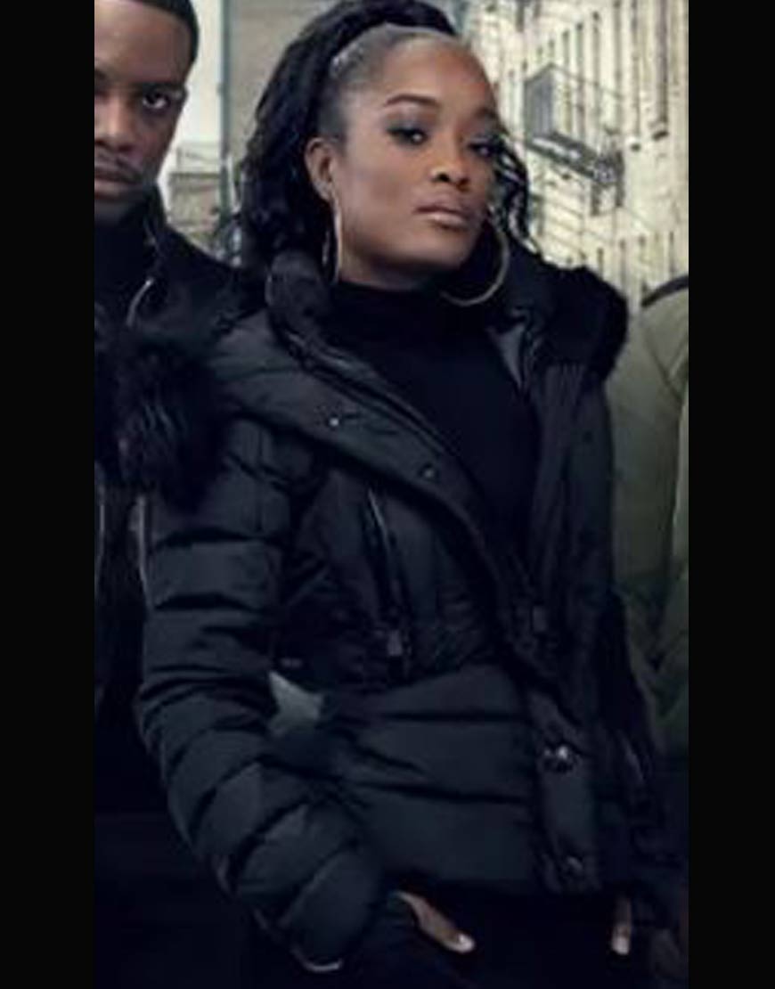 Diana Tejada Power Book II Ghost Fur Jacket Power-Book-II-Ghost-Latoya Tonodeo Puffer-Jacket