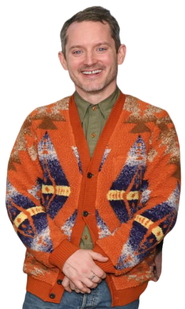 Elijah Wood Orange Jacket
