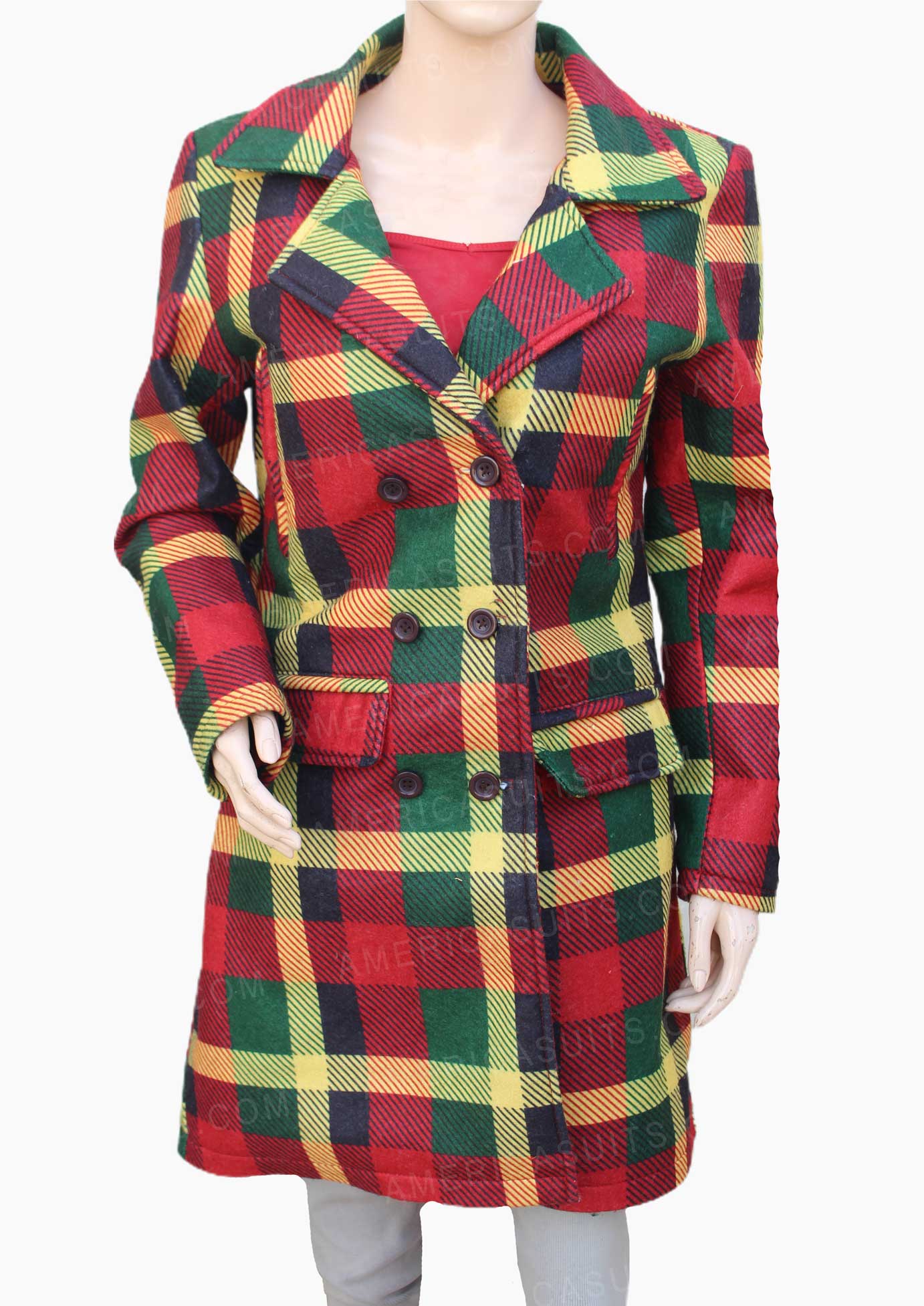 Emily In Paris Emily Cooper Checked Coat Emily in Paris Checked Jacket
