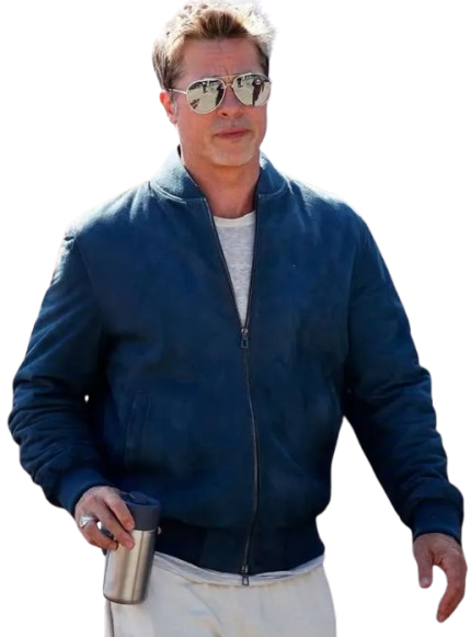 Brad Pitt Suede Jacket
