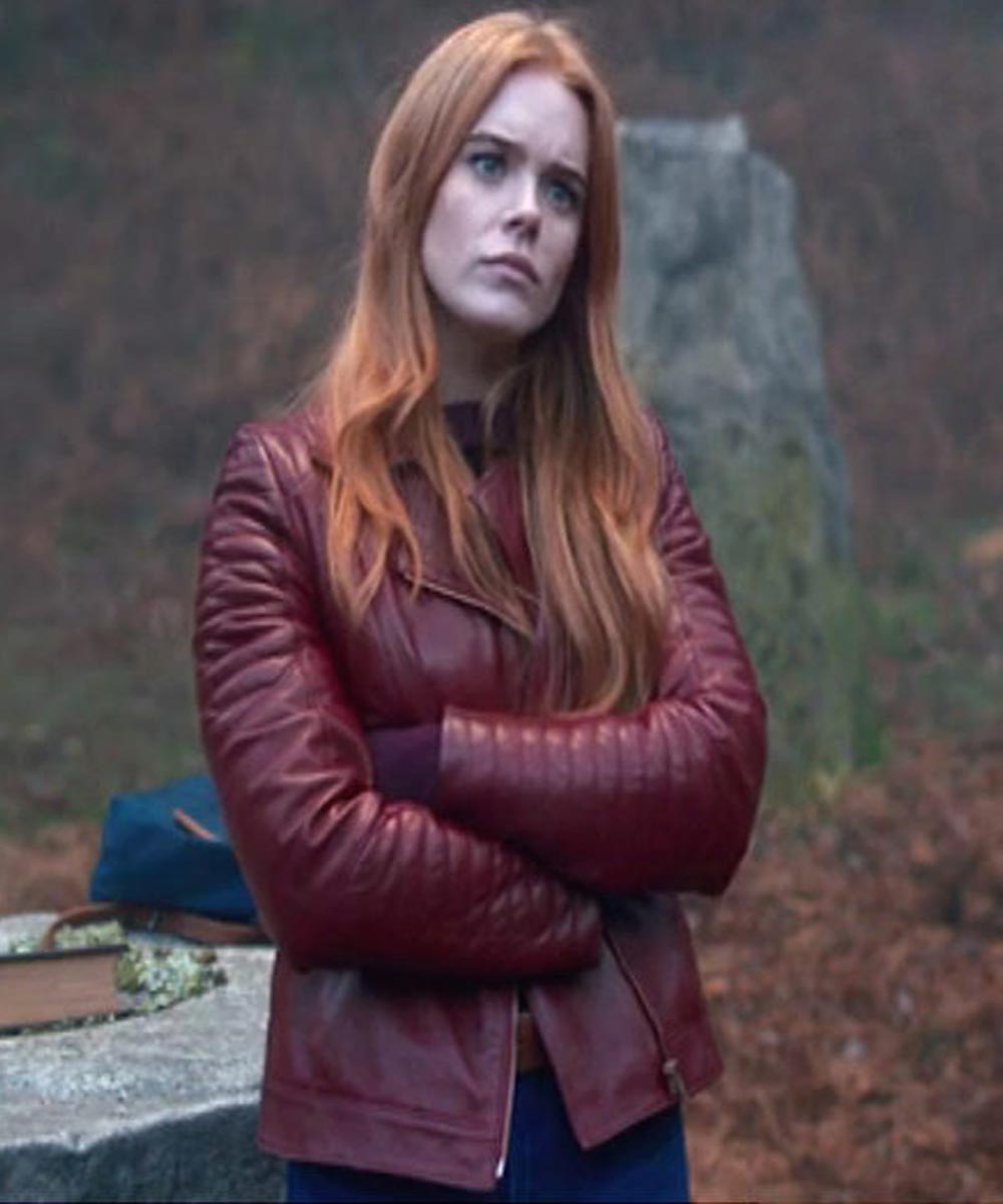 Fate The Winx Saga Bloom Red Jacket Fate-The-Winx-Saga-Abigail-Cowen-Red Leather-Jacket