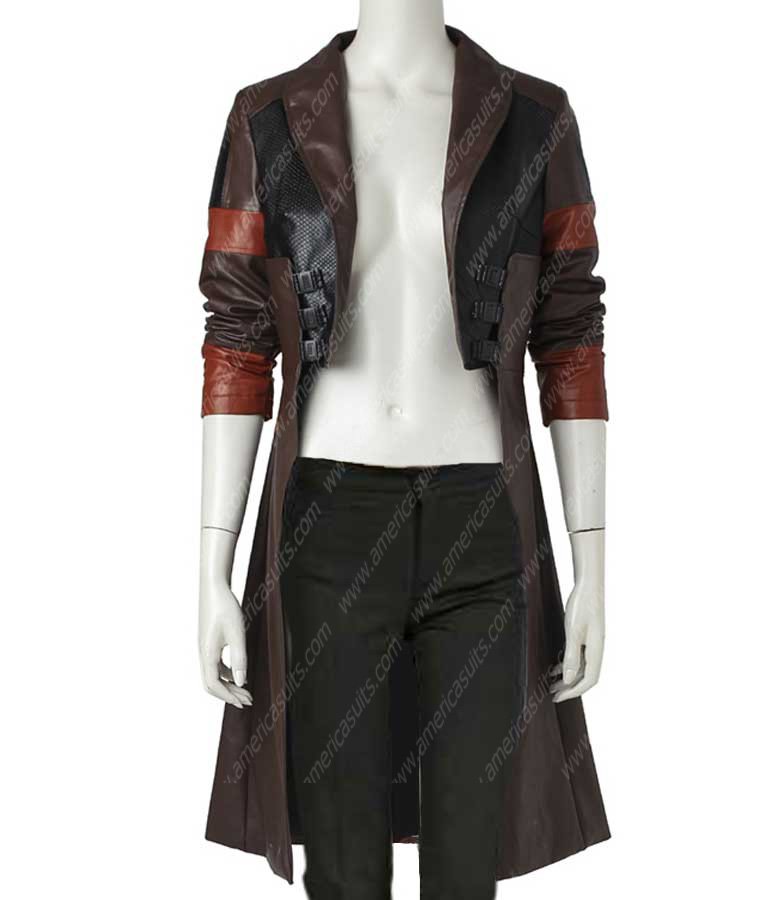 Gamora Guardians of Galaxy Zoe Saldana Jacket Gamora-Trench-Coat
