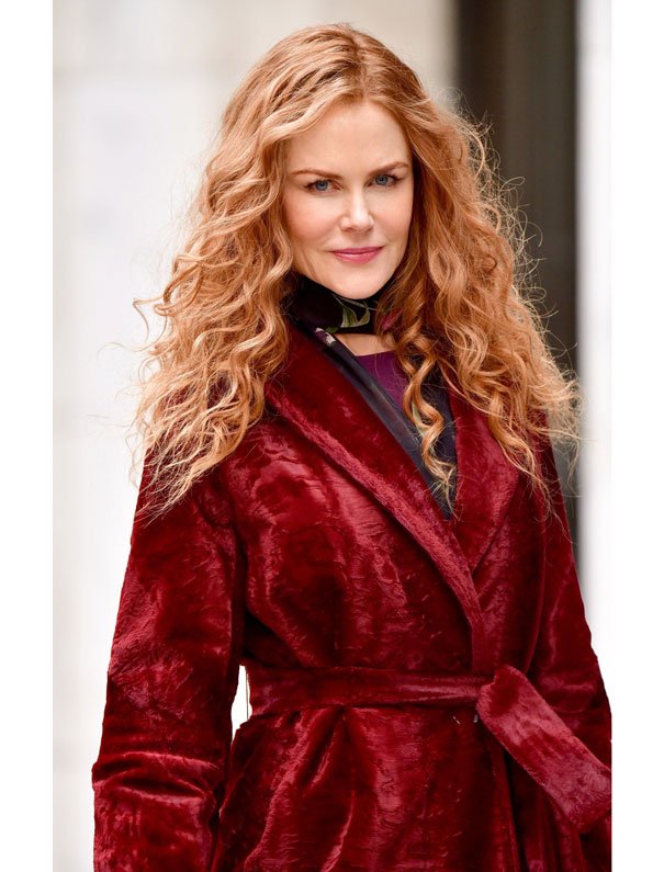 Nicole Kidman Red Velvet Coat Nicole Kidman Red Velvet Coat
