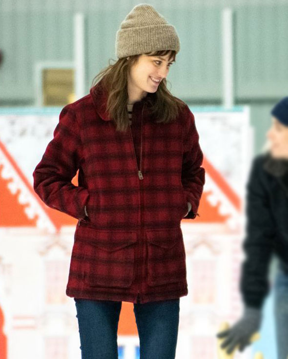 Happiest Season Mackenzie Davis Coat Harper-Happiest-Season-Mackenzie-Davis-Coat