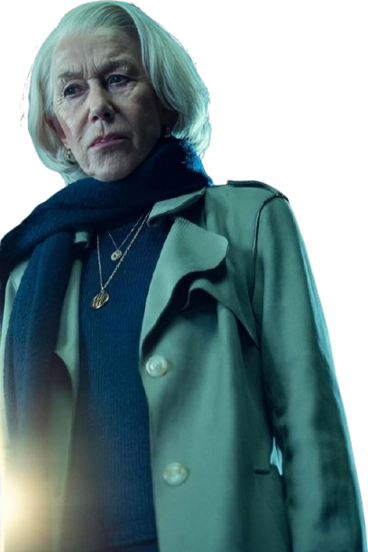 Helen Mirren Olive Green Trench Coat