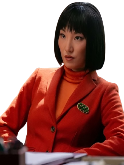 His and Hers Poppy Liu Red Blazer His and Hers Poppy Liu Red Blazer