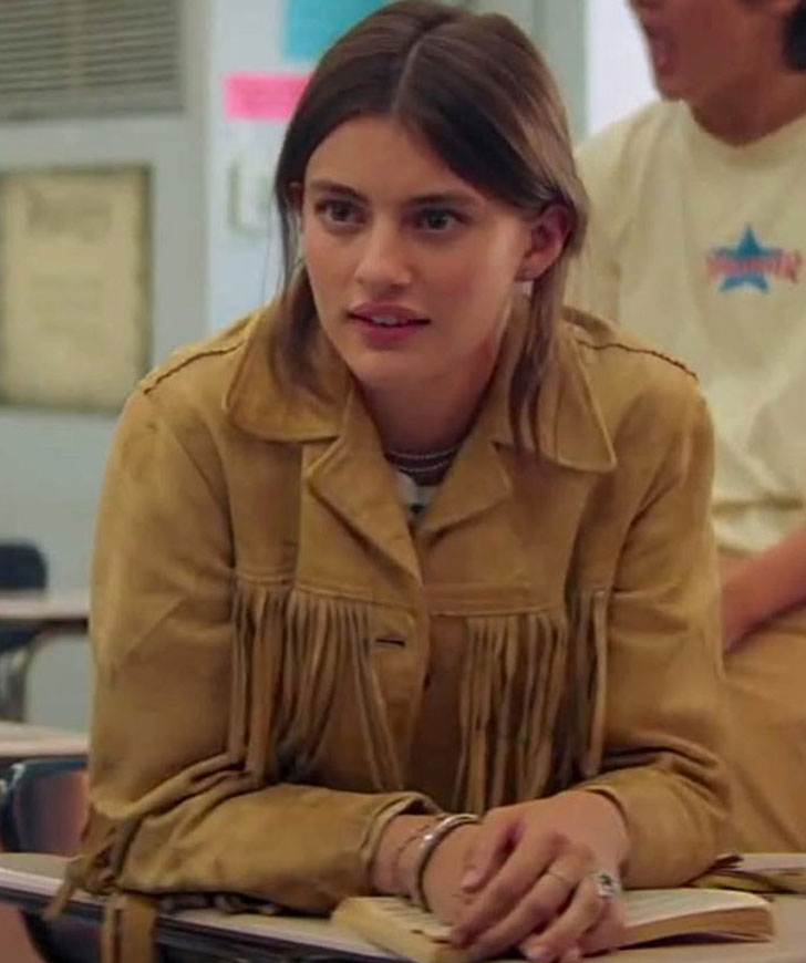 Hope Booksmart Brown Jacket Booksmart-Diana-Silvers-Fringe-Jacket