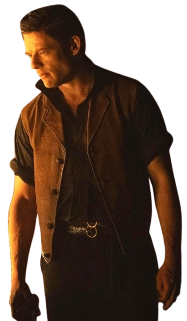 James Norton House of Guinness Brown Leather Vest James Norton House of Guinness 2025 Brown Leather Vest