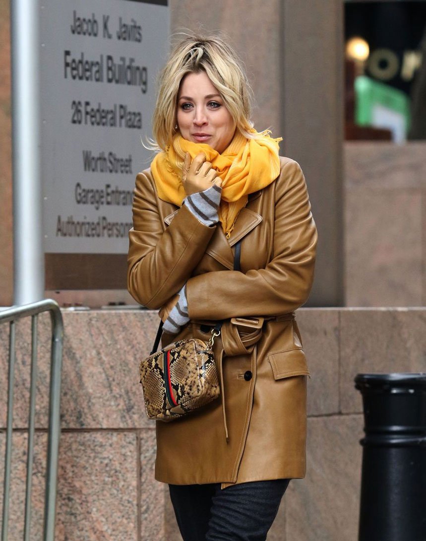 Kaley Cuoco The Flight Attendant Leather Jacket Kaley Cuoco The Flight Attendant Leather Jacket