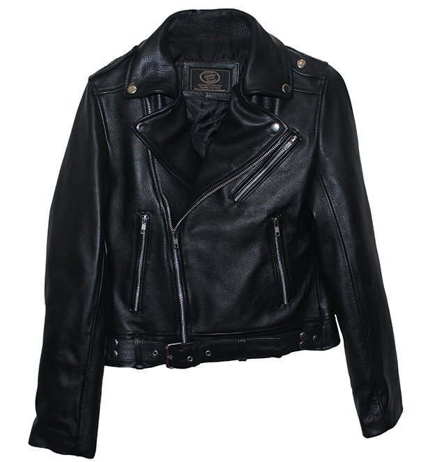 Kim Kardashian Black Biker Style Leather jacket For Women 4