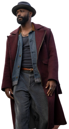 LaKeith Stanfield Play Dirty 2025 Trench Coat