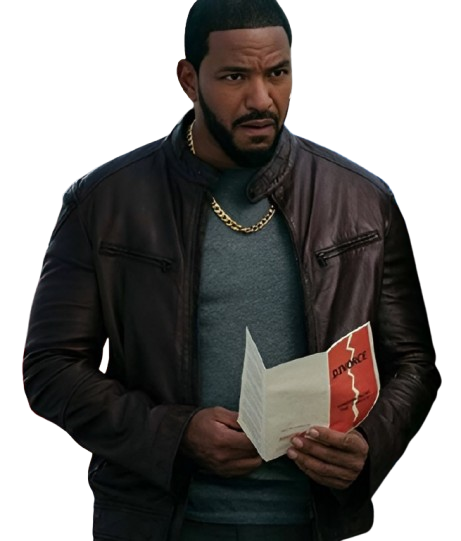 Laz Alonso The Boys Brown Leather Jacket Laz Alonso The Boys Brown Leather Jacket