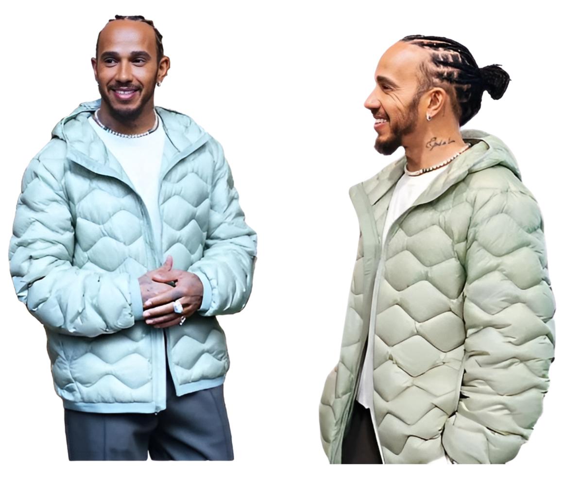 Lewis Hamilton Quilted Puffer Hooded Jacket Lewis Hamilton Quilted Puffer Hooded Jacket