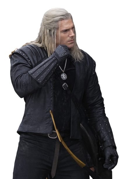 Liam Hemsworth The Witcher Black Studded Jacket