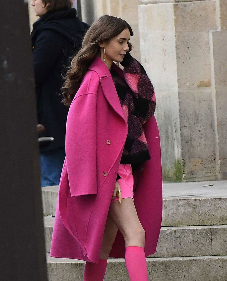 Lily Collins Emily in Paris Coat Emily-in-Paris-Lily-Collins-Coat