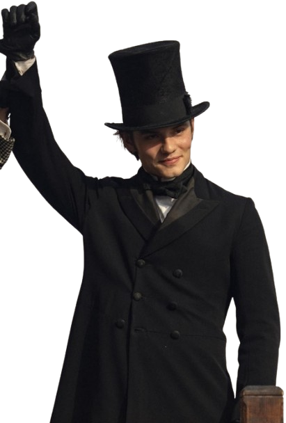 Louis Partridge Black Coat