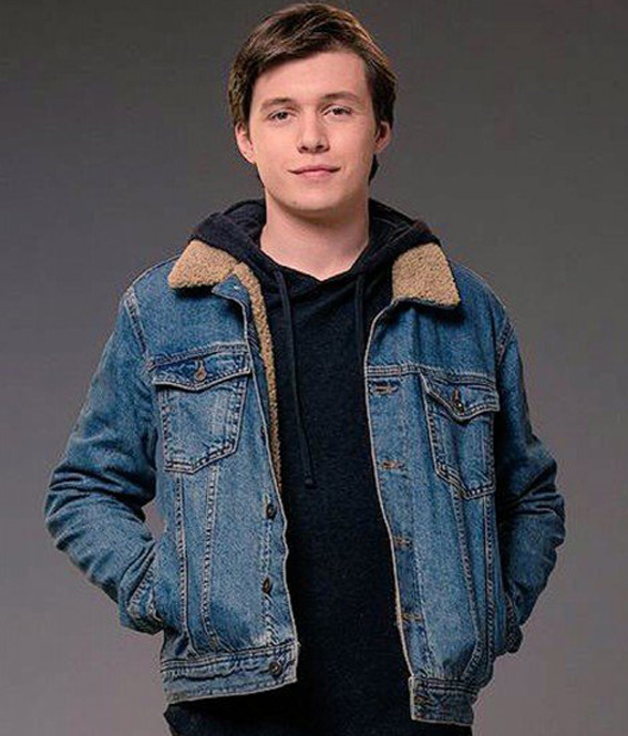 Love Simon Denim Jacket Simon-Spier-Denim-Fur-Jacket