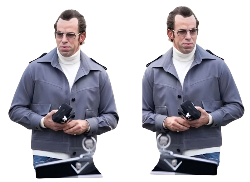 Madden Christian Bale Grey Cotton Jacket Madden Christian Bale Grey Cotton Jacket